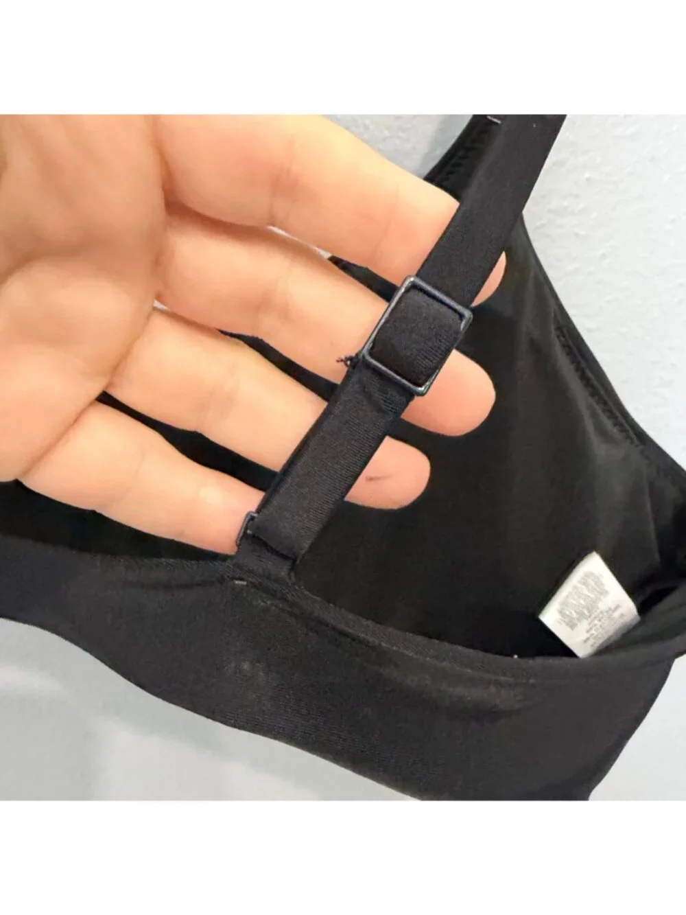 AERIE black scoop bikini top size XL